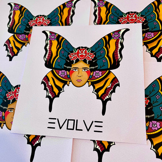 frida butterfly print