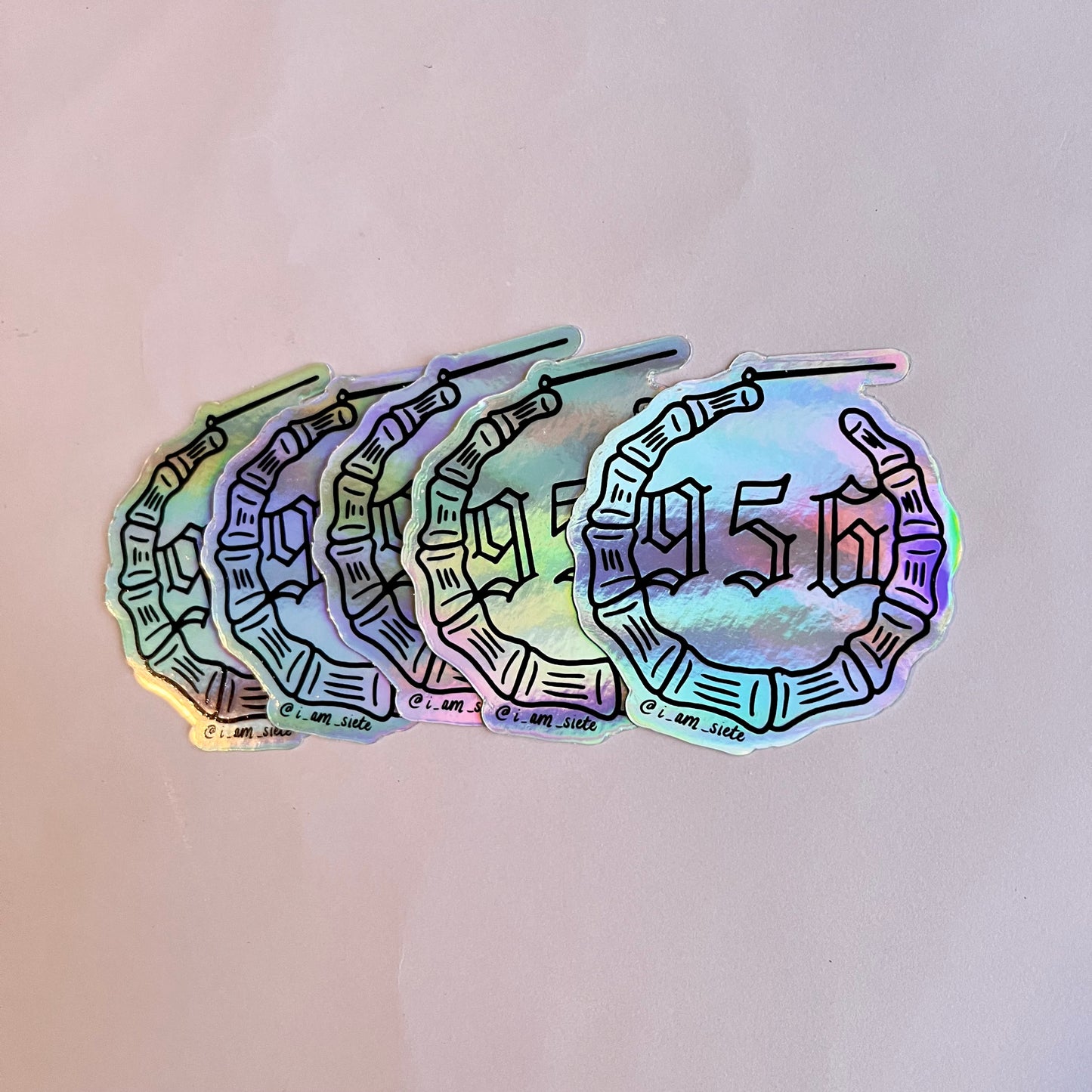 holographic 956 stickers